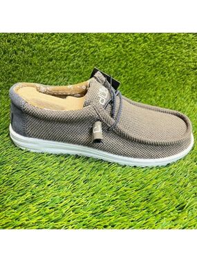 Hey Dude Wally Paisley Mens Size 8 Chocolate‎ White Casual Walking Slip-On Shoes